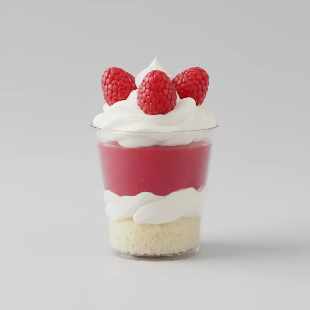 Трайфл Малина десерт в стакане