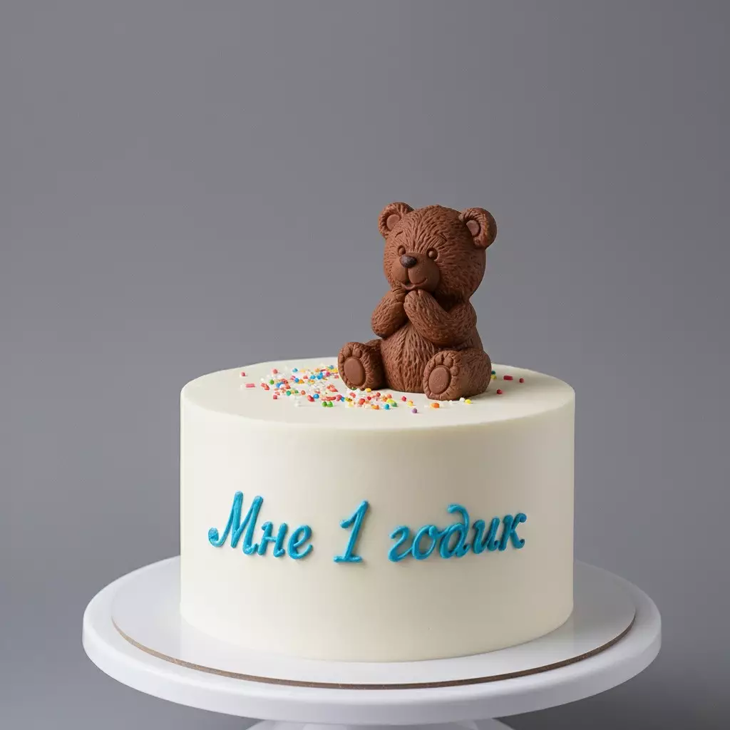 Торт Мишка 1.5 кг — детский торт с медвежонком от AnyCake, Нижний Новгород